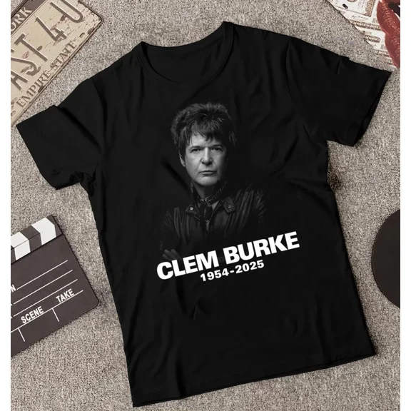 RARE Clem Burke Black 1954-2025 Shirt Cotton All size For Fan HRN18