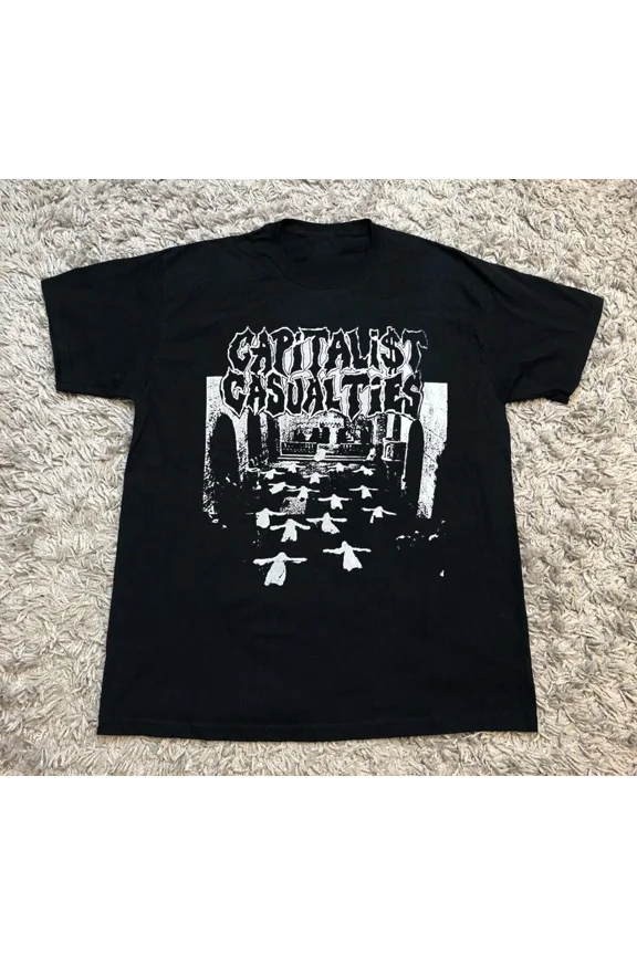 RARE Collection CAPITALIST CASUALTIES Short Sleeve Black Size S to 5XL T-Shirt BT214