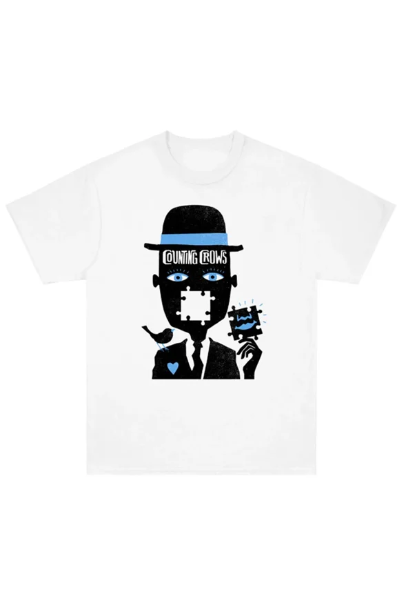 RARE Counting Crows rock band T-shirt white Short sleeve S to 5Xl JJ4093