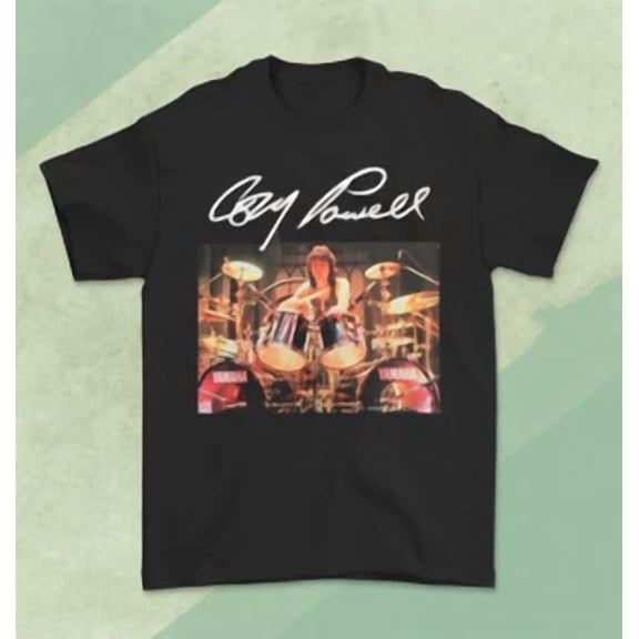 RARE Cozy Powell T-shirt For Men Women Cotton Classic Tee Size S-4XL