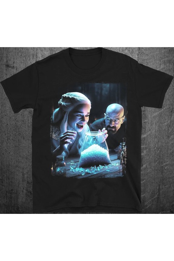 RARE Crystal Genius & Daenerys Targaryen Blue Crystal Walter T-Shirt