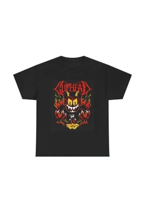 RARE Cuphead Graphic T Shirt NEW Cotton Tee Gift