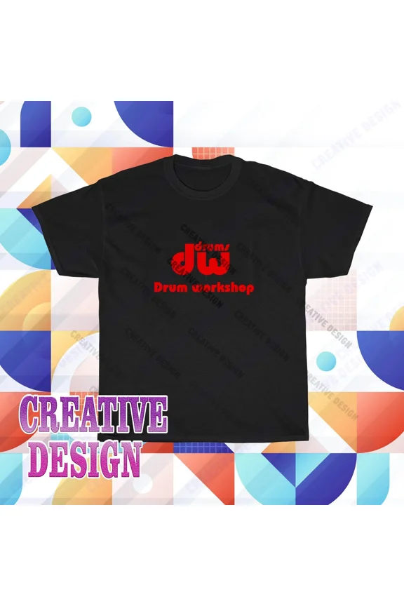 RARE DW Drums Music Logo T- Shirt Funny Size S to 5XL