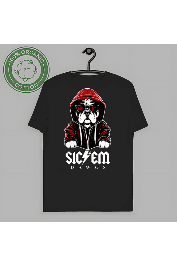 RARE Dawgs Sic Em Go Bulldogs Georgia T-Shirt College Sports, for men & women, up to size 5XL.-TH56835