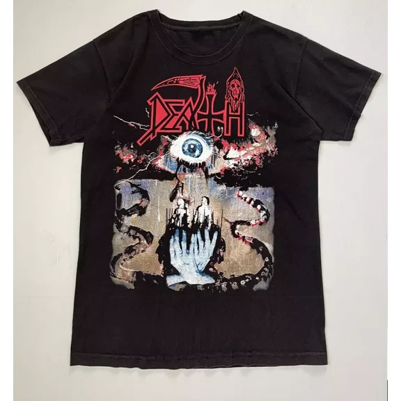 RARE Death Band Symbolic Album ROCK Adult Shirt Black Short Sleeve Tee GE198