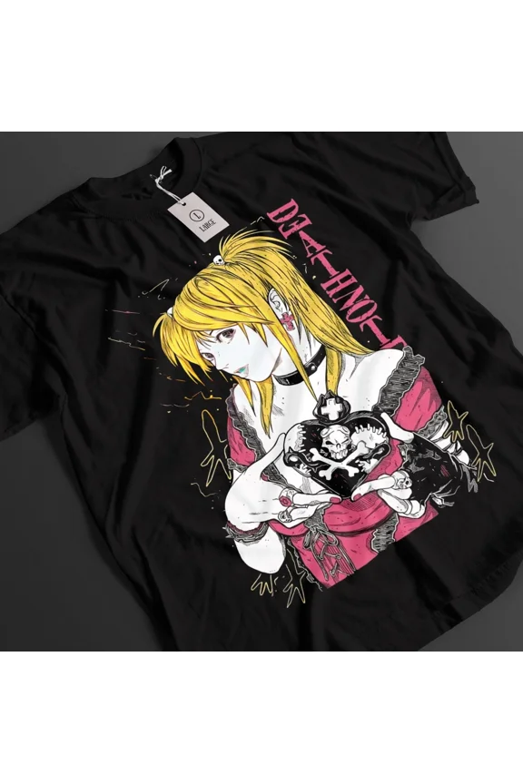 RARE Death Note Tshirt Misa Shirt Rem Top Kira T-Shirt L Ryuk Manga Horror Anime Tee