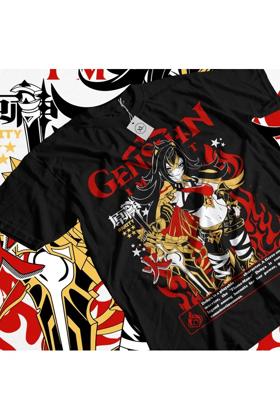 RARE Deyha Genshin Impact T-shirt genshin impact,zhongli,Hu Tao,Anime,Manga,All Size