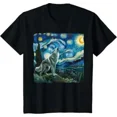 thumbnail image 1 of RARE Dire Wolf Starry Night Howling Moon Dire Wolves Reborn Unisex T-Shirt, 1 of 2