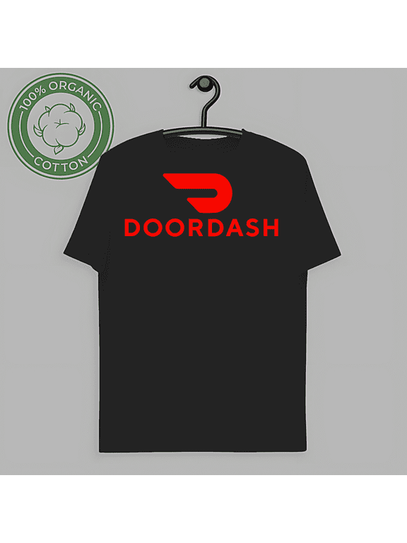 RARE Doordash Food Delivery Driver Men's Black T-Shirt Size S to 3XL-TH59940