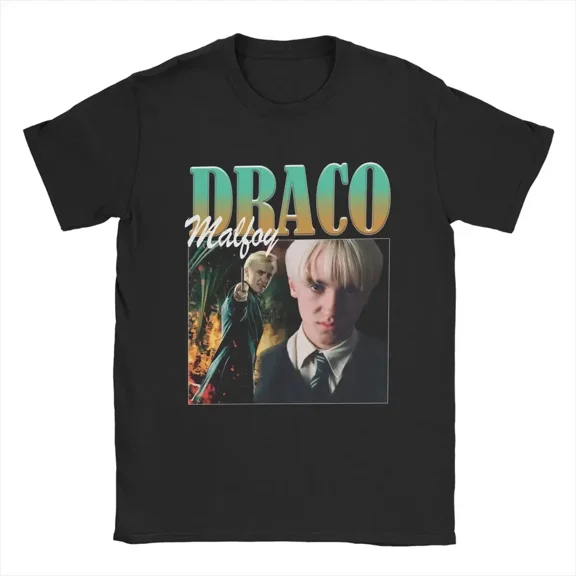 RARE Draco Malfoy Men T Shirt Awesome Tees Short Sleeve O Neck T-Shirt 100% Cotton Gi