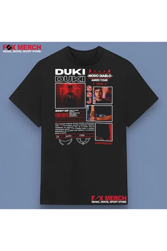 RARE Duki Modo Diablo Ameri Tour 2025 T-Shirt
