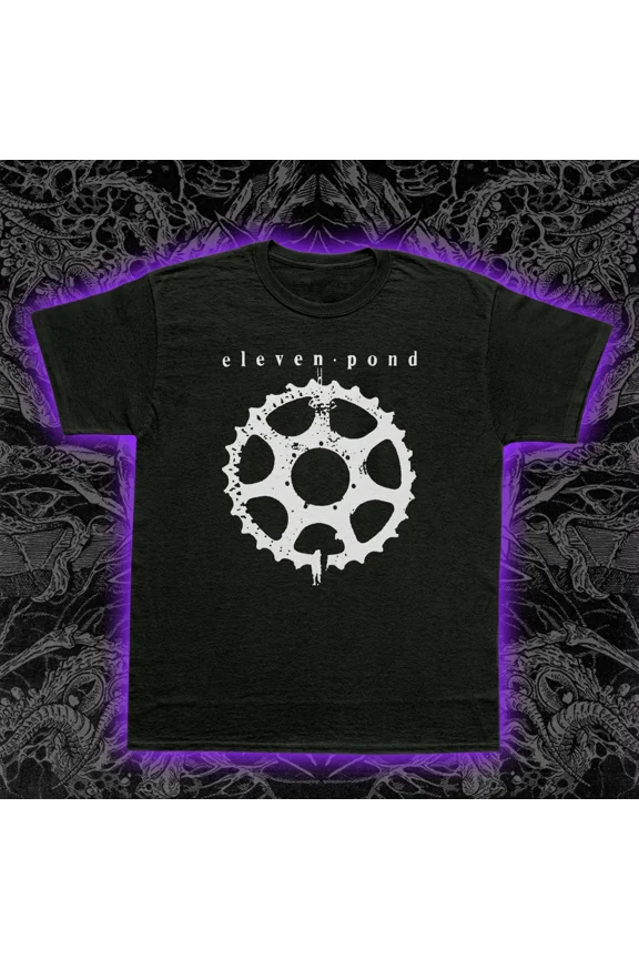RARE Eleven Pond T-Shirt Post-Punk Coldwave Synth-Pop Bas Relief Music Tee S-5XL