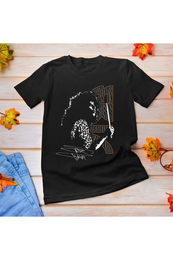 RARE Eric Carr Music Concert Tour Heavy Cotton Black Full Size Unisex Shirt