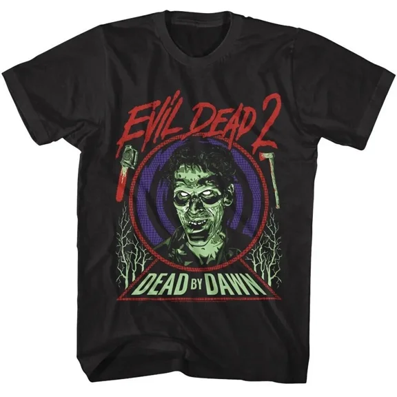 RARE Evil Dead 2 Men's Shirt Bad Ash Demonic Doppelganger Axe Zombie Tees