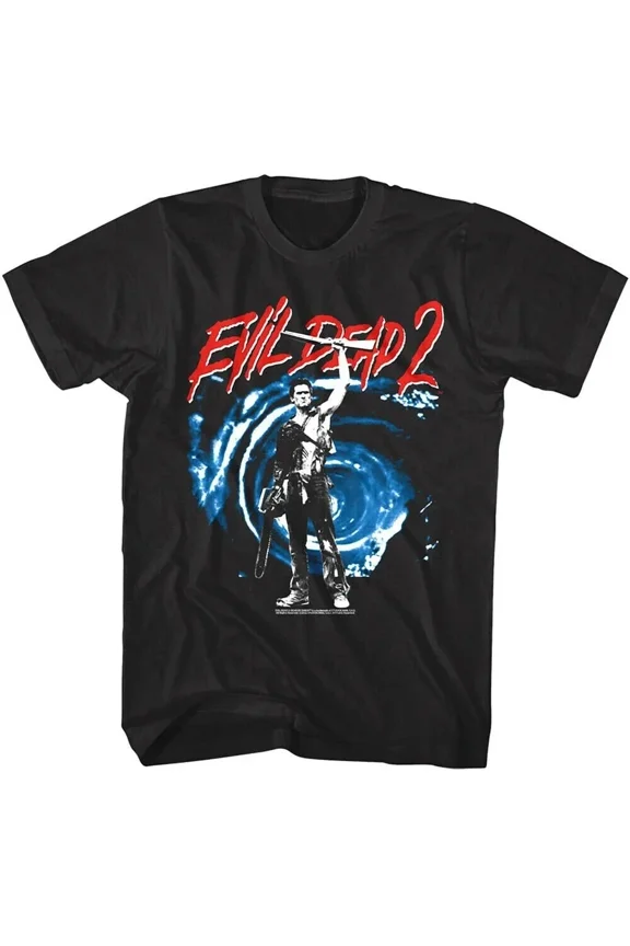 RARE Evil Dead 2 Men's T Shirt Ash & Portal Mirror Dimension Deadite World Tees