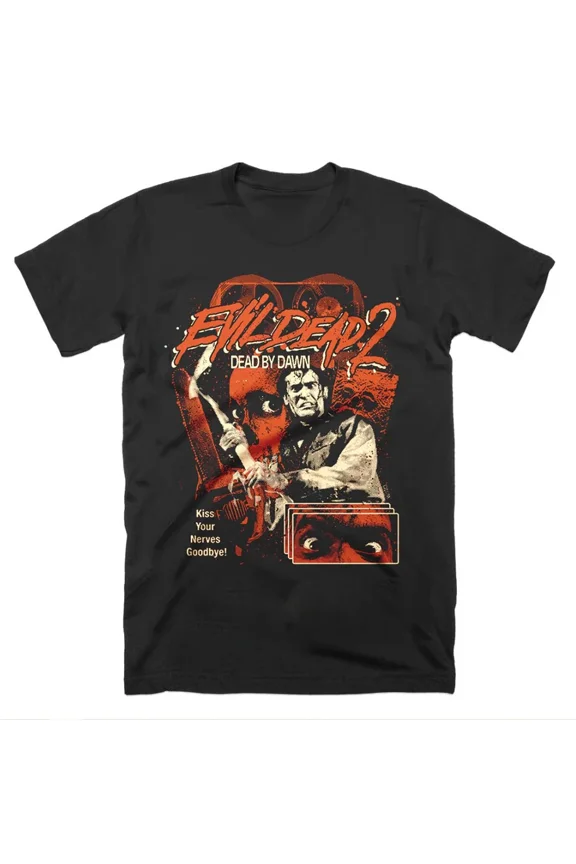 RARE Evil Dead 2 You're Goin Down Your Nerves Goodbye Adult Shirt DI992
