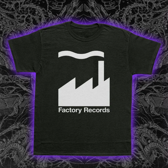 RARE Factory Records T-Shirt Manchester Post-Punk Indie Music Joy Division New Order