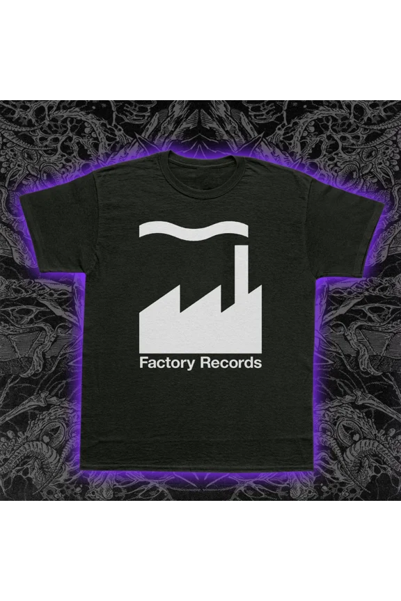 RARE Factory Records T-Shirt Manchester Post-Punk Indie Music Joy Division New Order