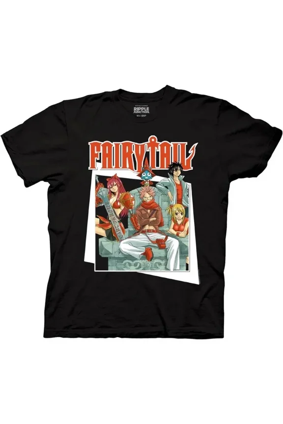 RARE Fairy Tail Team Natsu Adult Unisex T-Shirt -Available Sm to 3x -new