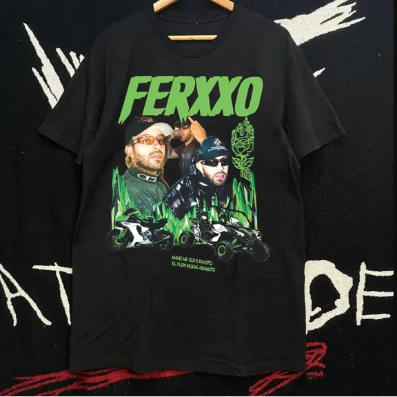 RARE Feid Ferxxo Concert Music One Sided Unisex Shirt Cotton Gift Tee S-5XL AL572