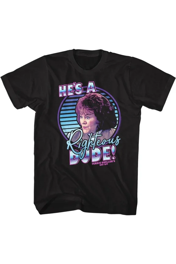 RARE Ferris Beuller's Day Off - Righteous - Short Sleeve - Adult - T-Shirt