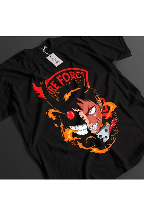 RARE Fire Force Shirt Shinra Tshirt Arthur T-Shirt Maki Top Tamaki Benimaru Anime Tee