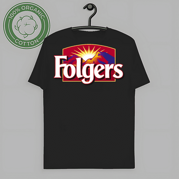 RARE Folgers Coffee Drink Logo American funny men's T shirt SIZE S-5XL-TH58791