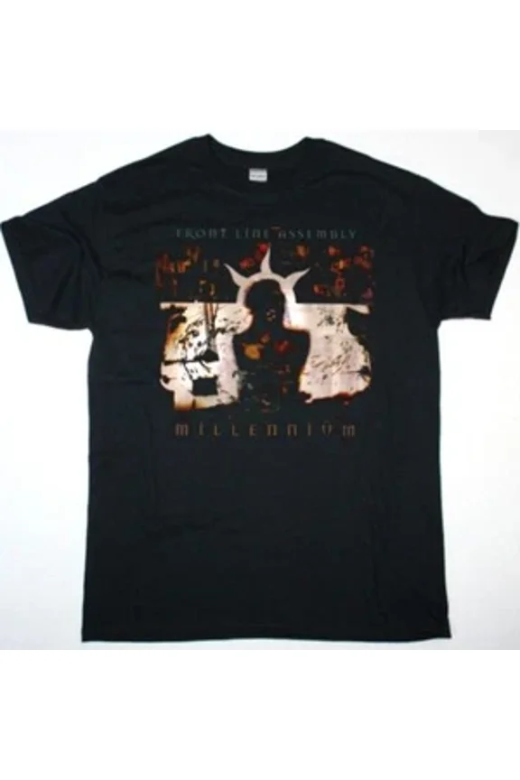 RARE Front Line Assembly Millennium New Black T-Shirt S-5XL