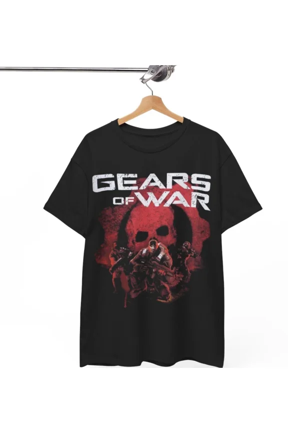 RARE Gears of War Glowing Yellow Logo, Vintage Gears of War Tee, Ad Campaign tee y2k
