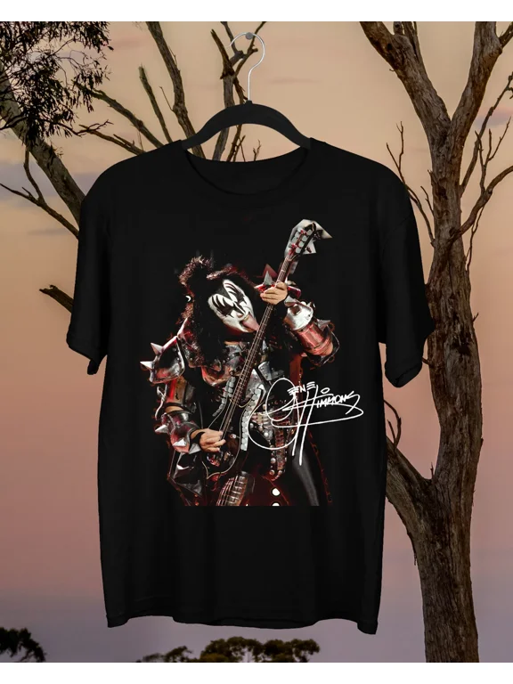 RARE Gene Simmons Short Sleeve Gift For Fan Black All Size Shirt HE758