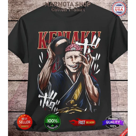 RARE Geto Suguru Jujutsu Kaisen Kenjaku Satoru T-Shirt Anime Japanese Tee Shirt JJK