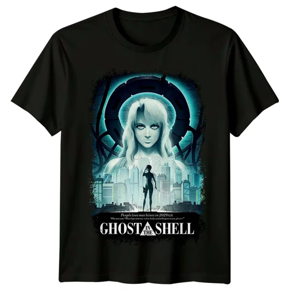 RARE Ghost in the Shell (1995) Movie Poster Inspired T-Shirt Retro 90s Tee Unisex