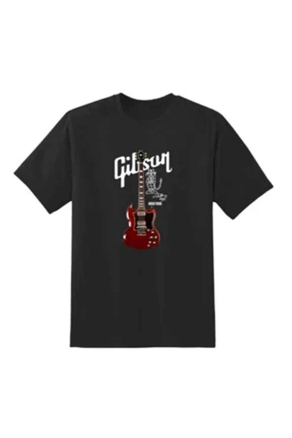 RARE Gibson Les Paul Guitar T Shirt Black Cotton All Sizes S-5XL