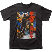 STREETEDGE FASHION RARE Godzilla Mothra Poster Mens T Shirt Cult Classic Monster Movie Tee New Black