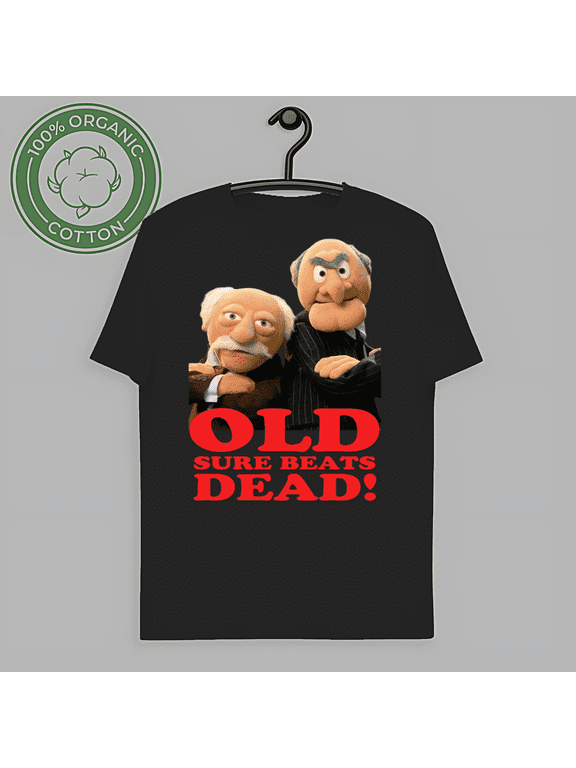 RARE Grumpy Old Men Muppets Funny Men's Black T-shirt Size S-5XL-TH58606