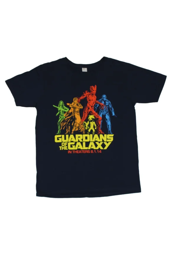 RARE Guardians of the Galaxy Adult New T-Shirt - Primary Colored Hero Pics in
