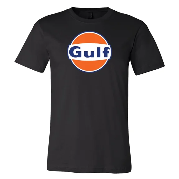 RARE Gulf Oil Racing Main Logo shirt 6 Sizes S-5XL! Fast Ship!
