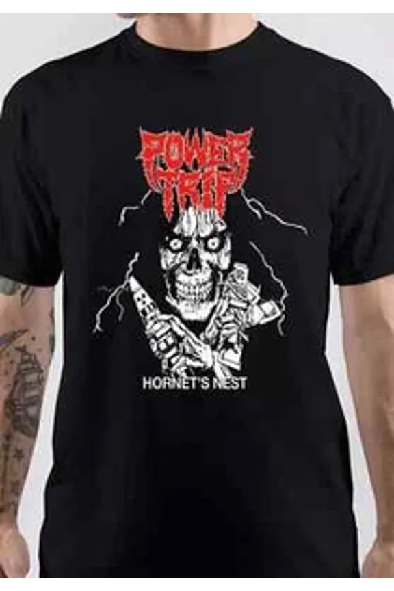 RARE HORNETS NEST POWER TRIP T-SHIRT SIZE S-5XL