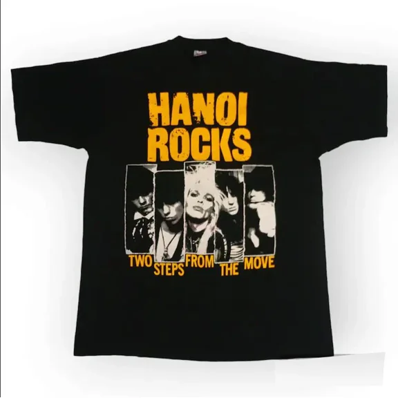 RARE Hanoi rocks band Two Steps From The Move Unisex T-Shirt All Size DI565