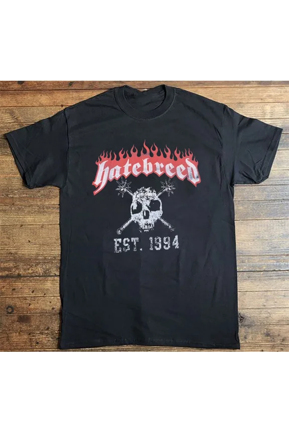 RARE Hatebreed Shirt Hatebreed est 1994 Short Sleeve Black All Size Shirt