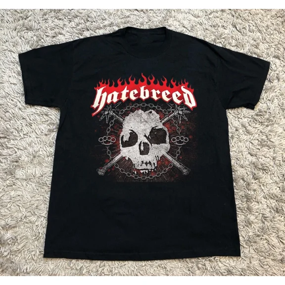 RARE Hatebreed - Weight Of The False Self Short Sleeve Black All Size T-Shirt BT247