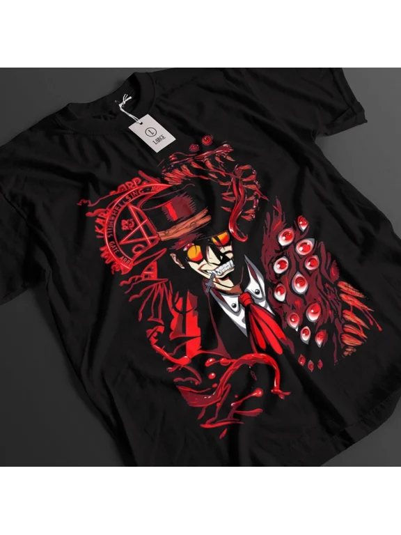 RARE Hellsing Shirt Alucard Tshirt Integra T-Shirt Seras Top Vampire Dark Anime Tee