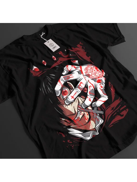 RARE Hellsing Shirt Alucard Tshirt Integra T-Shirt Seras Top Vampire Dark Anime Tee