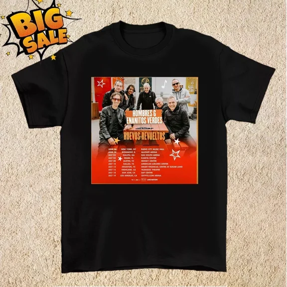RARE Hombres G Band Huevos revueltos Tour 2 T Shirt Full Size S-5XL Cute Hot Shirt