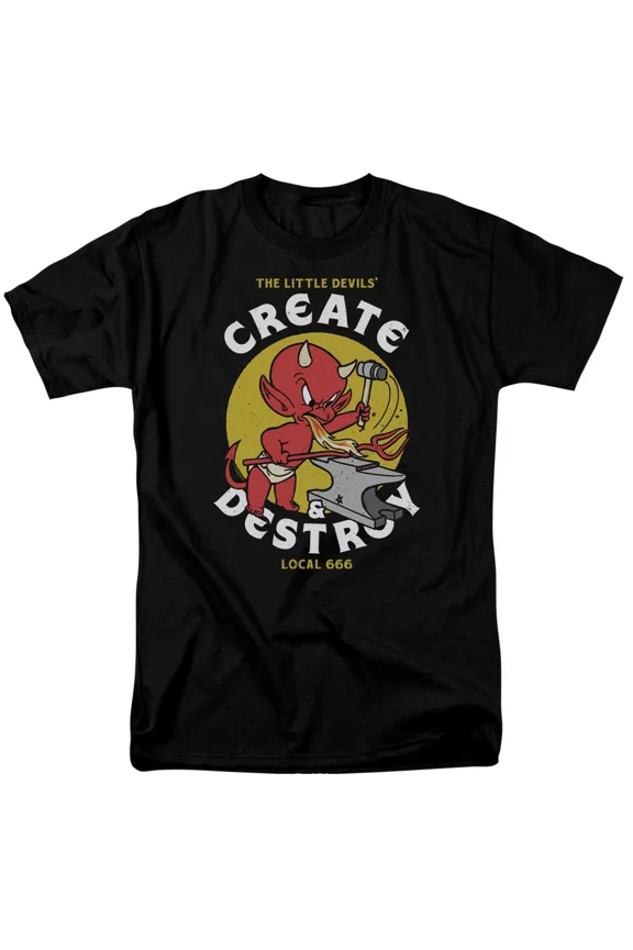 RARE Hot Stuff Create & Destroy Local 666 Adult Unisex T-shirt -Available S to 5x new