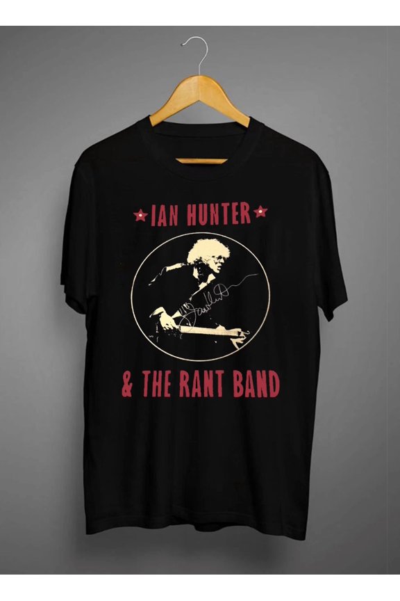 RARE Ian Hunter signed poster Short Sleeve Unisex T-Shirt All Size BS079