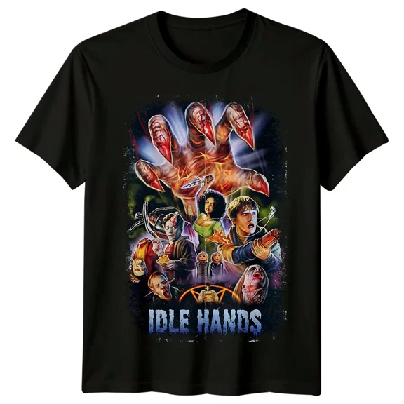 RARE Idle Hands (1999) Movie Poster Inspired T-Shirt Retro 90s Tee Unisex