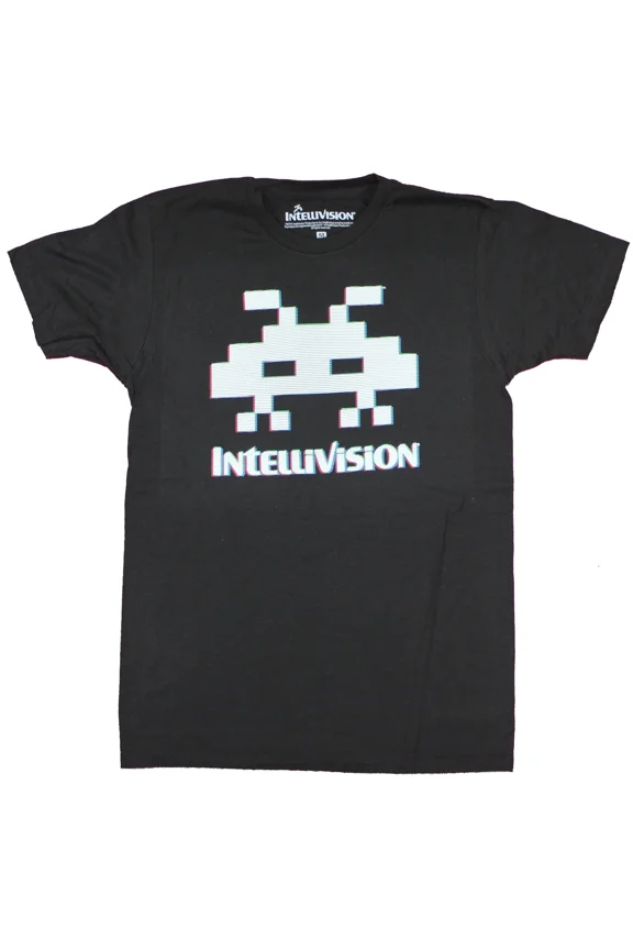 RARE Intellivision Adult New T-Shirt - Scanline Aline Logo Pic