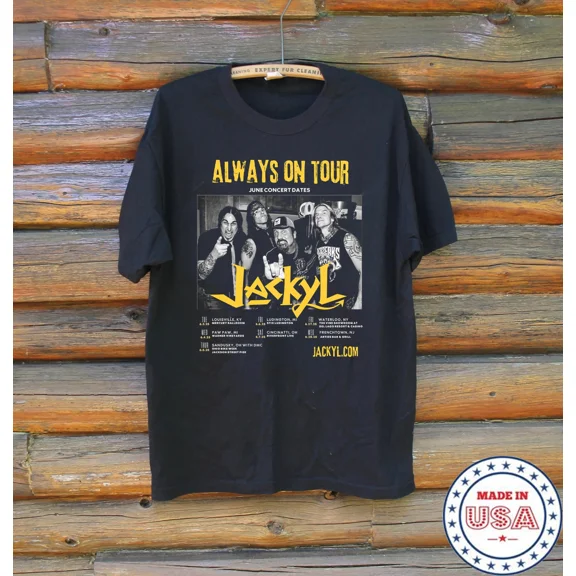 RARE JACKYL FAMILY REUNION BAND ALWAYS ON TOUR T Shirt Full Size S-5XL TT970