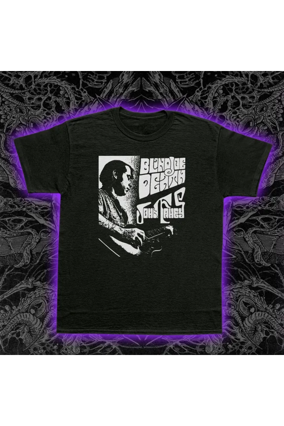RARE John Fahey Blind Joe Death T-Shirt American Primitive Guitar Folk Blues Music